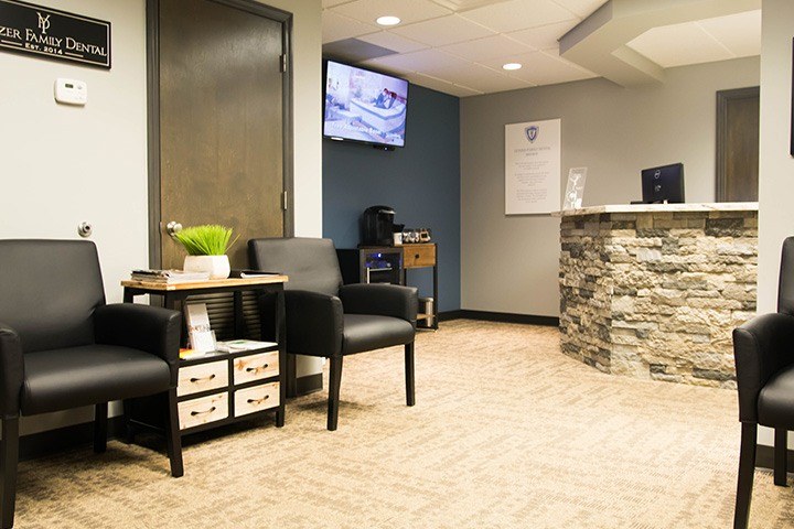 Welcoming dental office waiting area