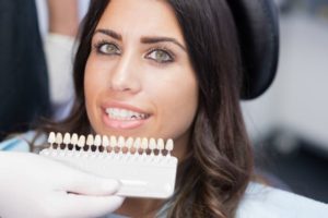 dental patient with veneers